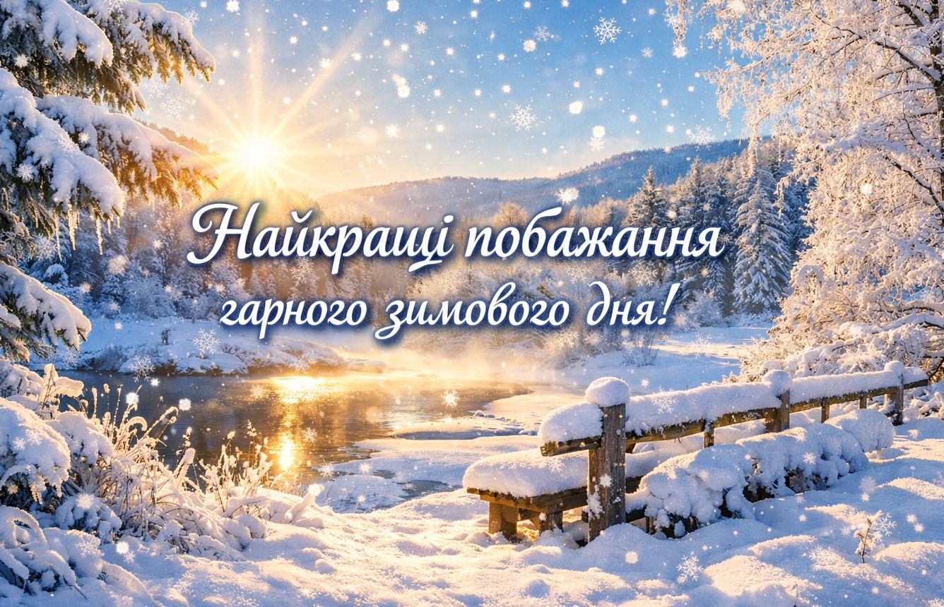 побажання гарного зимового дня