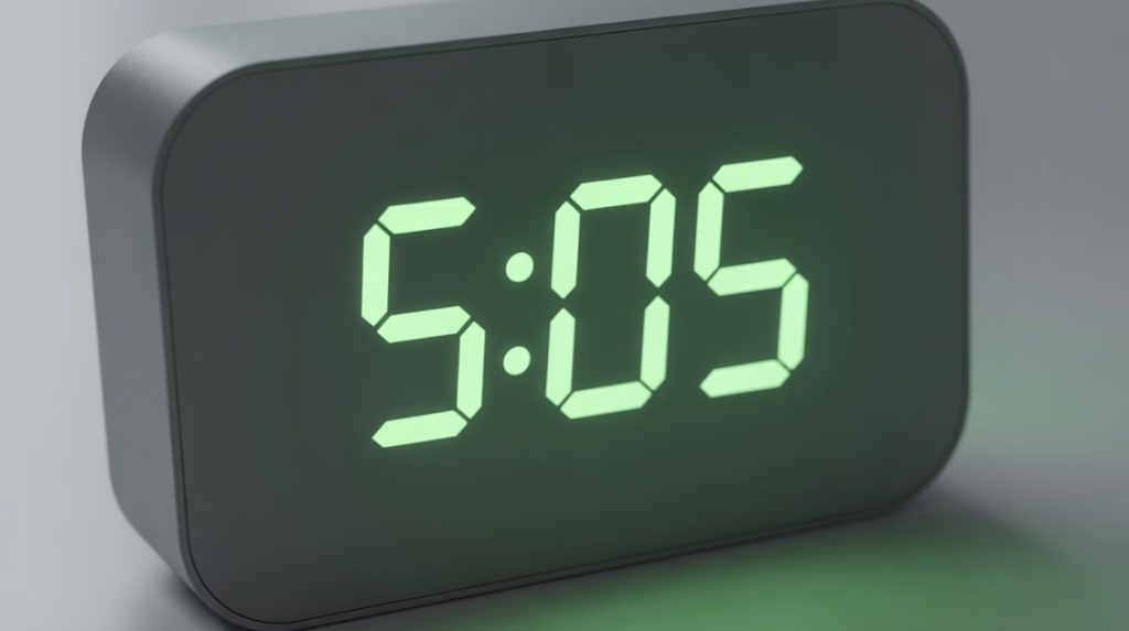 5:05 на годиннику