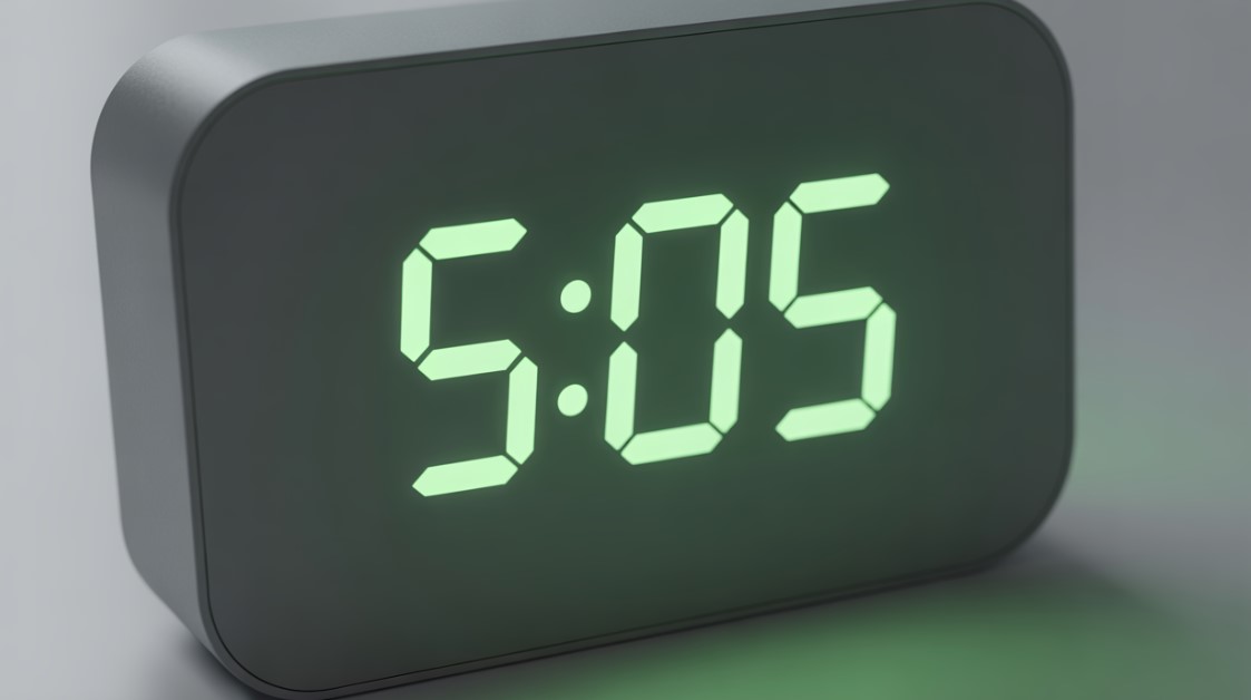 5:05 на годиннику