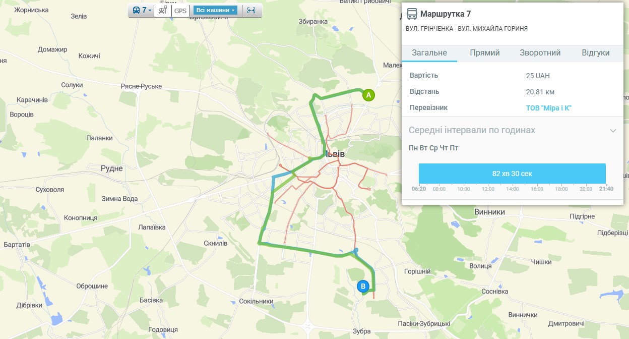 7 маршрутка львів