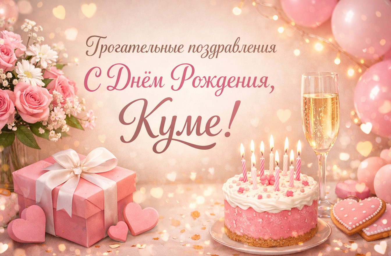 Трогательные поздравления с днём рождения куме