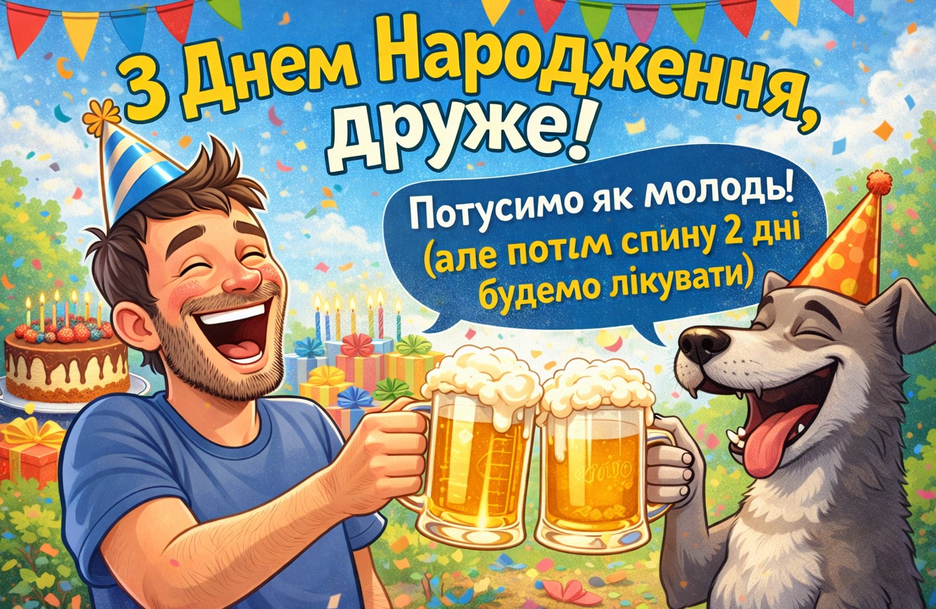 з днем народження друже