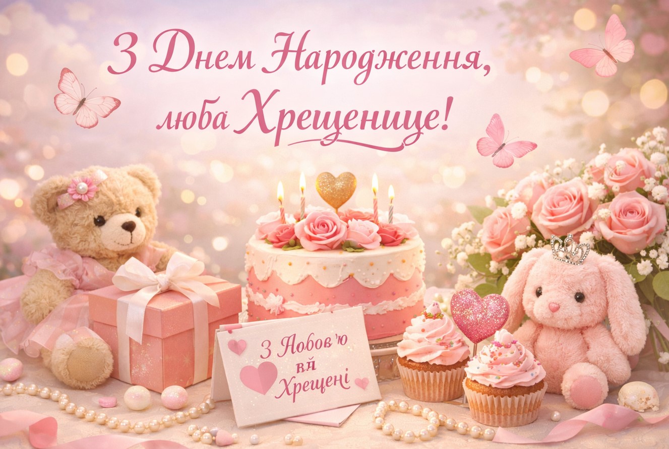 привітання похресниці з днем народження