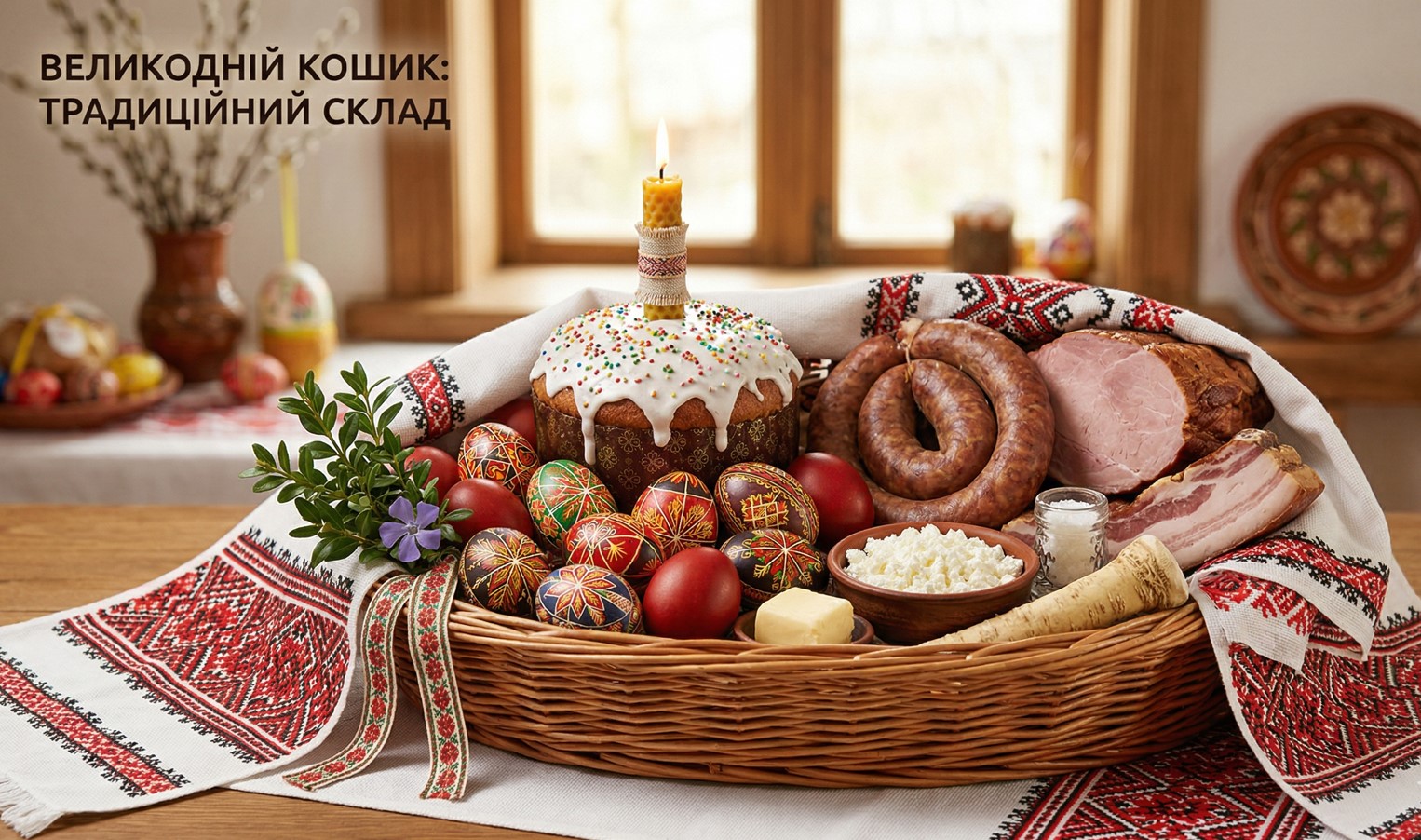 Що має бути у великодньому кошику