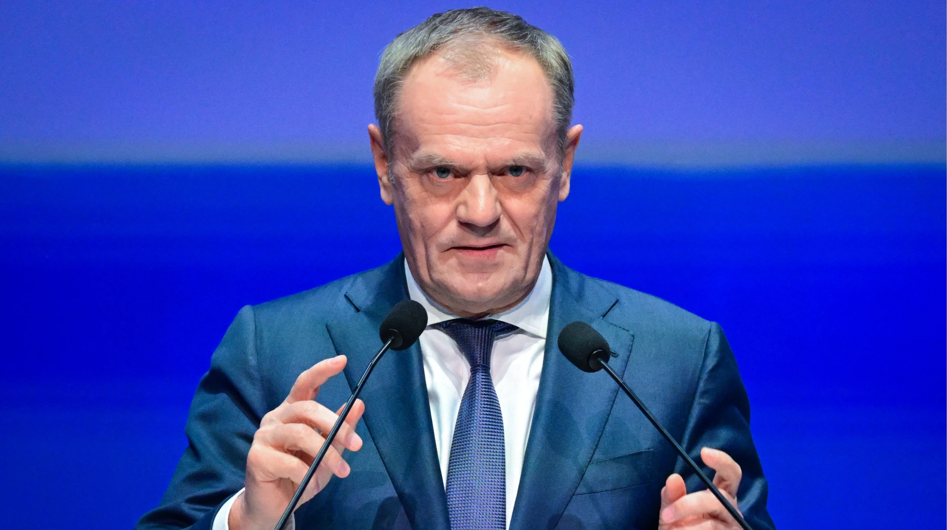 Прем'єр-міністр Польщі Дональд Туск під час засідання уряду (архівне фото)